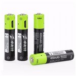 2 / 4pcs Znter S17 1.5 V 400 Mah Usb Recarregável Série Aaa Lipo Polímero Baterias