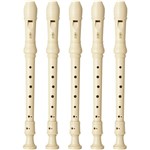 Ficha técnica e caractérísticas do produto 5 Flautas Doce Soprano Germânica Yamaha YRS23G