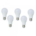 Ficha técnica e caractérísticas do produto 5 Lampadas Led Bulbo 7w Branco Frio Bivolt - Xls