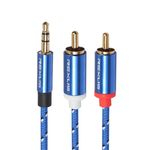 Ficha técnica e caractérísticas do produto 3,5 mm para 2RCA Masculino de áudio auxiliar Aux Stereo Cord Y Splitter Cable