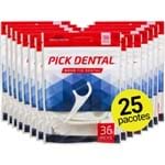 25 Pick Dental - Fio Fita OralB Floss Original com Cabo Haste e Palito ( 900 Unidades )