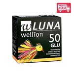 Ficha técnica e caractérísticas do produto 50 Tiras para Medição de Glicose Luna - Wellion