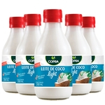 Ficha técnica e caractérísticas do produto 5x Leite de coco light Copra 200ml - 40% menos calorias