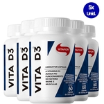 Ficha técnica e caractérísticas do produto 5x Vita D3 60 Caps - Vitafor