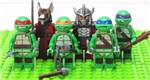 Ficha técnica e caractérísticas do produto 6 Bonecos Lego Tartarugas Ninjas Compatível - Sy