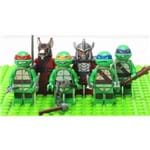 Ficha técnica e caractérísticas do produto 6 Bonecos LEGO Tartarugas Ninjas Compatível