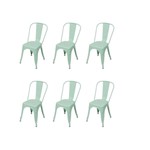 Ficha técnica e caractérísticas do produto 6 Cadeira Tolix Iron Tiffany Decoradeira