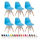 Ficha técnica e caractérísticas do produto 6 Cadeiras Eiffel Eames DSW Várias Cores - Waw Design