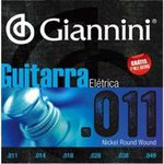 Ficha técnica e caractérísticas do produto 6 Encordoamento Giannini Guitarra 011 Geegst .11