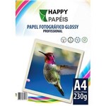Ficha técnica e caractérísticas do produto 60 Fls Papel Fotográfico Brilhante A4 Glossy 230g