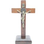 Ficha técnica e caractérísticas do produto 2701 - Crucifixo De Mesa São Bento 12 Cm