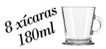 Ficha técnica e caractérísticas do produto 8 Xícaras Dolce Gusto Acapulco 180ml - Taça Caneca Nespresso