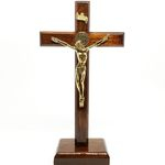 Ficha técnica e caractérísticas do produto 2901 - Crucifixo De Mesa São Bento 18 Cm