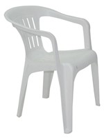 Ficha técnica e caractérísticas do produto 92210010 - Cadeira Atalaia com Braços Branca Tramontina