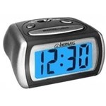 Ficha técnica e caractérísticas do produto 2916 Relógio Despertador Digital Luz Noturna Led Azul Herweg