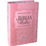 Ficha técnica e caractérísticas do produto A Biblia da Mulher Média Ra - Estudo | Leitura | Devocional - Luxo Rosa