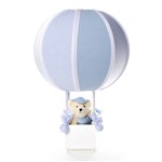 Ficha técnica e caractérísticas do produto Abajur Balãozinho Urso Azul Quarto Bebê Infantil Menino