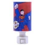Ficha técnica e caractérísticas do produto Abajur de Tomada Estampada com o Superman da Liga da Justiça