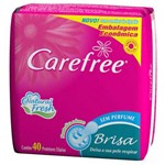 Ficha técnica e caractérísticas do produto Absorvente Carefree Brisa/40 S/perfume - Johnson