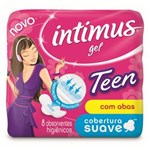 Ficha técnica e caractérísticas do produto Absorvente Intimus Gel Teen Cobertura Suave com Abas com 8 Unidades