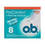 Ficha técnica e caractérísticas do produto Absorvente O.B Pro Comfort Super com 8 Unidades - Ob