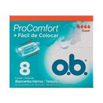 Ficha técnica e caractérísticas do produto Absorvente O.b Pro Comfort Super com 8 Unidades