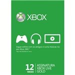 Ficha técnica e caractérísticas do produto Ac Microsoft X360 Cartão Xbox Live Gold 12 Meses