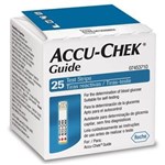 Ficha técnica e caractérísticas do produto Accu-Chek Guide C/ 25 Tiras Reagentes