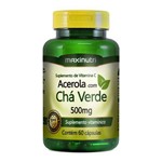 Ficha técnica e caractérísticas do produto Acerola C/ Chá Verde 500mg - Maxinutri - 60 Cápsulas