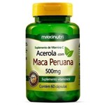 Ficha técnica e caractérísticas do produto Acerola com Maca Peruana 500mg 60caps Maxinutri