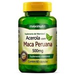 Ficha técnica e caractérísticas do produto Acerola com Maça Peruana 500mg 60caps Maxinutri