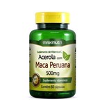 Ficha técnica e caractérísticas do produto Acerola com Maca Peruana - 60 Cápsulas - Maxinutri