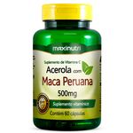 Ficha técnica e caractérísticas do produto Acerola Com Maca Peruana - 60 Cápsulas - Maxinutri