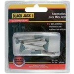 Ficha técnica e caractérísticas do produto Acessórios para Micro Retífica com 7 Ponteiros - BLACK JACK