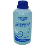 Ficha técnica e caractérísticas do produto Acetona Farmax Solução 100Ml