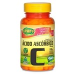 Ficha técnica e caractérísticas do produto Ácido Ascórbico Vitamina C 60 Cápsulas - 500mg - Unilife