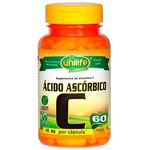 Ficha técnica e caractérísticas do produto Ácido Ascórbico Vitamina C 60 Cápsulas Unilife