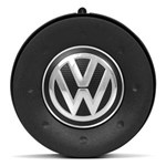 Ficha técnica e caractérísticas do produto Acionador de Buzina Gol Saveiro Parati G4 Santana Fox Kombi Tampa Preta com Emblema VW
