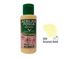 Ficha técnica e caractérísticas do produto Acrilex - Tinta Acrílica Fosca 60ml - Amarelo Bebe (808)