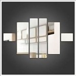 Ficha técnica e caractérísticas do produto Acrílico Espelhado Decorativo Retângulos Personalizável