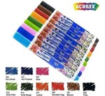 Ficha técnica e caractérísticas do produto Acrilpen Kit com 12 Canetas para Tecido 04412 Acrilex