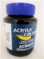 Ficha técnica e caractérísticas do produto Acrylic Colors 250ml 1 Preto-131250320 - Acrilex