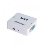 Ficha técnica e caractérísticas do produto Adaptador Conversor de HDMI para VGA - Import