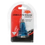 Ficha técnica e caractérísticas do produto Adaptador Conversor USB P/ Serial Db9 Rs232 + Cabo Extensor - XT2022