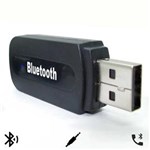 Ficha técnica e caractérísticas do produto Adaptador de Áudio Bluetooth Usb/P2 Preto com Chamada Worldcomp