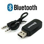 Adaptador de Áudio Receptor de Música Usb Bluetooth - Preto
