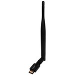 Ficha técnica e caractérísticas do produto Adaptador de Rede Sem Fio com Antena de 6dBi Wifi/WLAN USB 2.0 - 802.11n 150Mbps