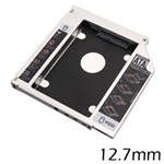 Ficha técnica e caractérísticas do produto Adaptador Dvd para Hd, Ssd Notebook Drive Caddy 12,7mm Sata