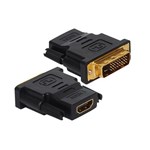 Ficha técnica e caractérísticas do produto Adaptador HDMI Femea para DVI Macho 24 + 1