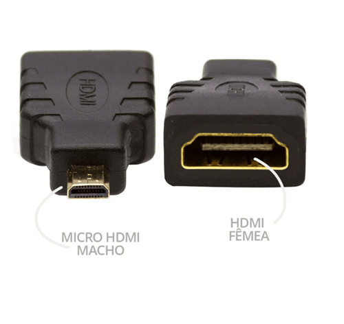 Ficha técnica e caractérísticas do produto Adaptador HDMI Fêmea para Micro HDMI Macho